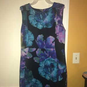 Calvin Klein Multi-Color Floral Print Dress